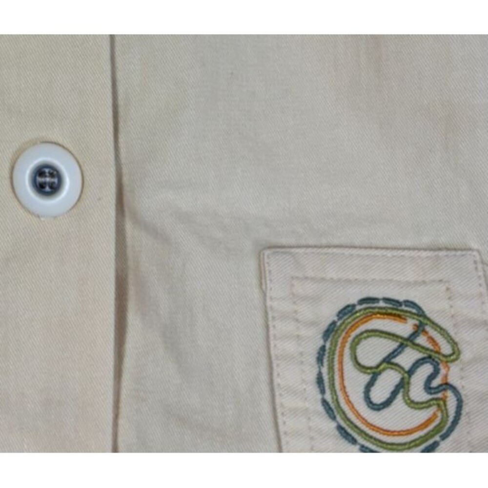 Vtg Nino Wong Womens Jacket Sz 2X Butter Yellow 3/4 Sleeve Cottage Artsy Pockets - Picture 3 of 8